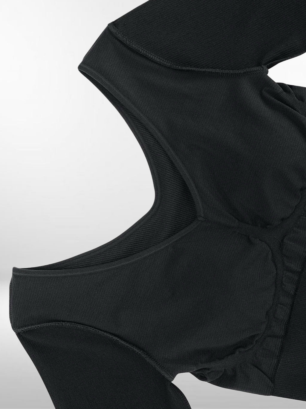 Robe moulante sans coutures, col en V, manches longues et taille ajustée