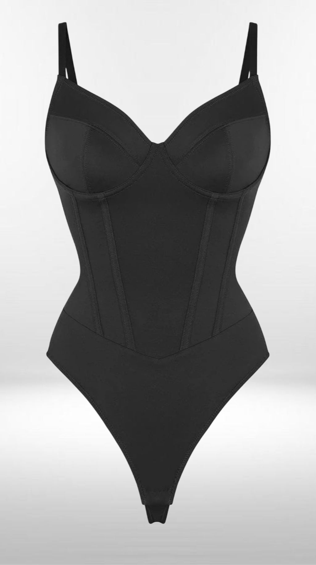 Body sculptant échancré - corset intégré