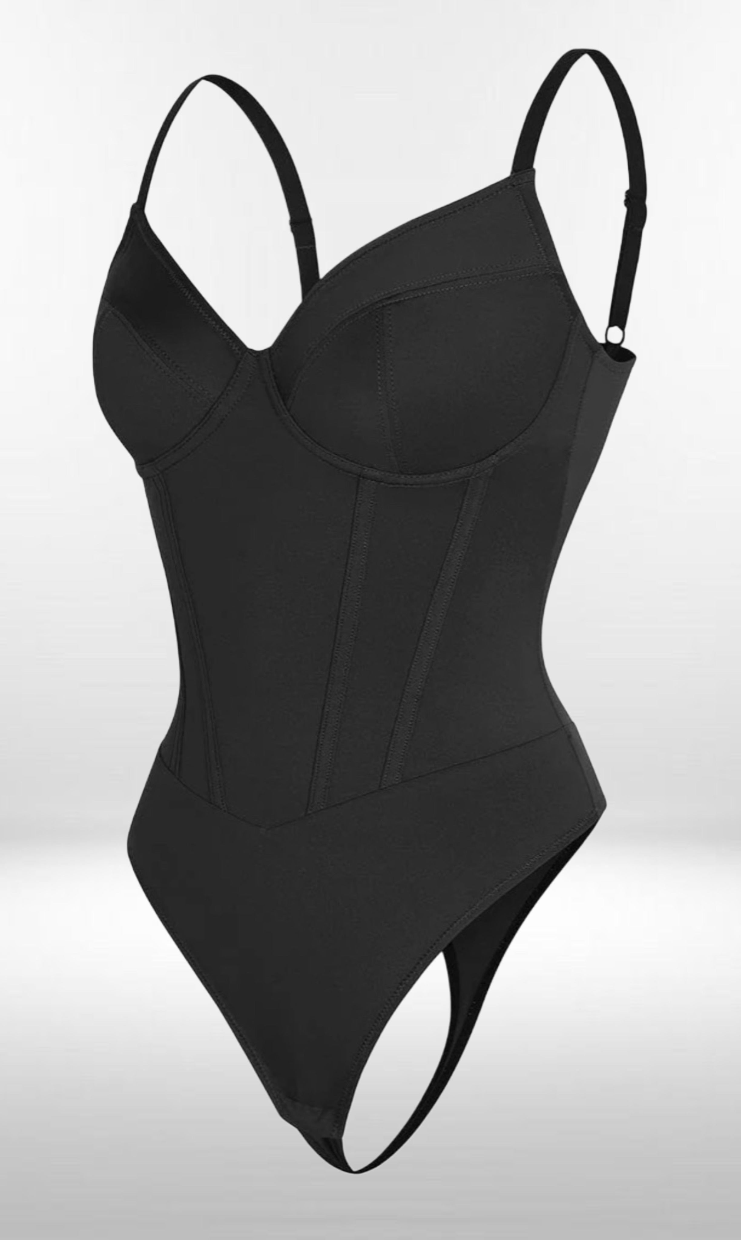 Body sculptant échancré - corset intégré