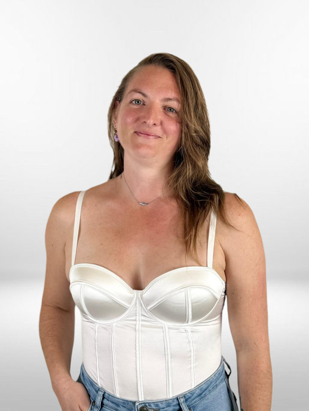 Body sculptant échancré - corset intégré